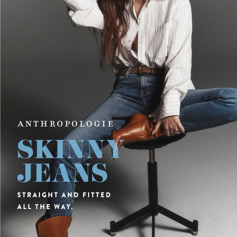 Pilcro Blue Skinny Jeans